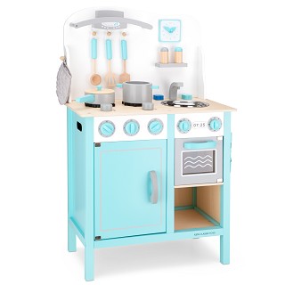 New Classic Toys - Kinderküche Bon Appétit - De Luxe - Blau